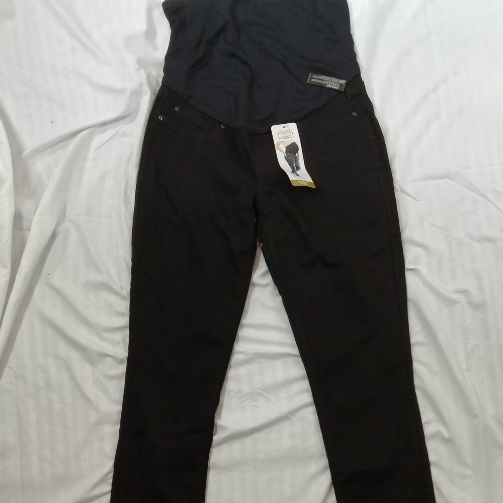 Signature by Levi Strauss & Co. Women's Maternity Baby Bump Skinny Pants Sz Med